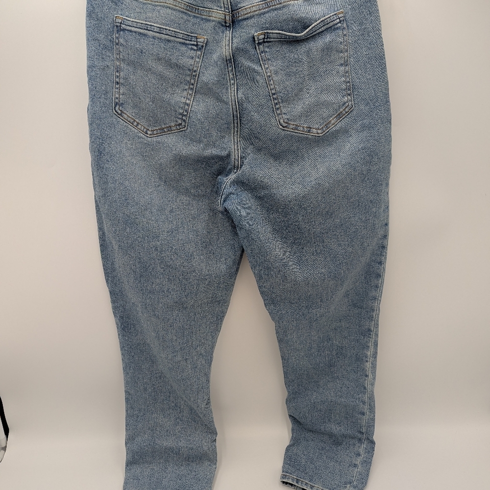 Abercrombie & Fitch Criss Cross Waist Skinny Jeans High Rise Light Wash 33 / 16 - Picture 6 of 8